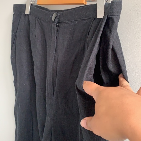 New UO High Waisted Black Linen Shorts size Large - Picture 7 of 10